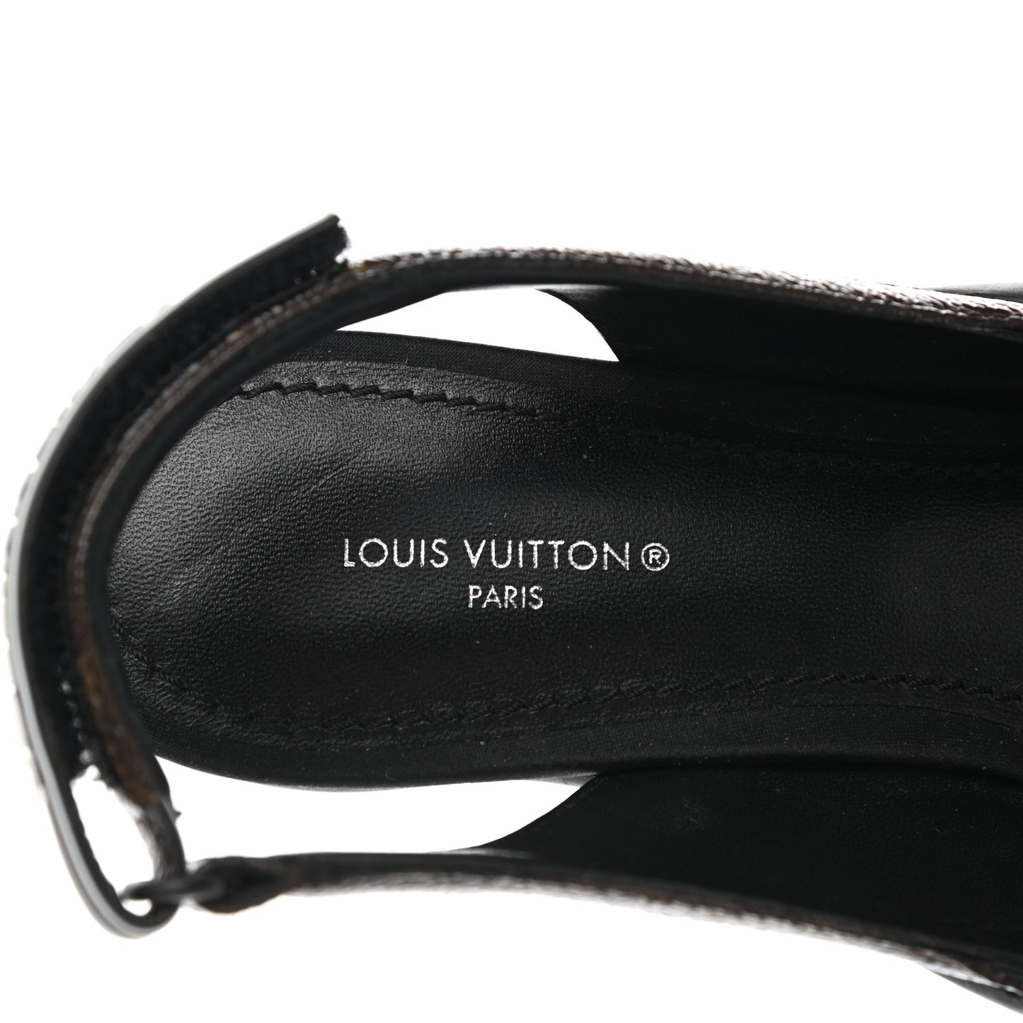 Monogram Call Back Sling Back Pumps 37.5 Black
