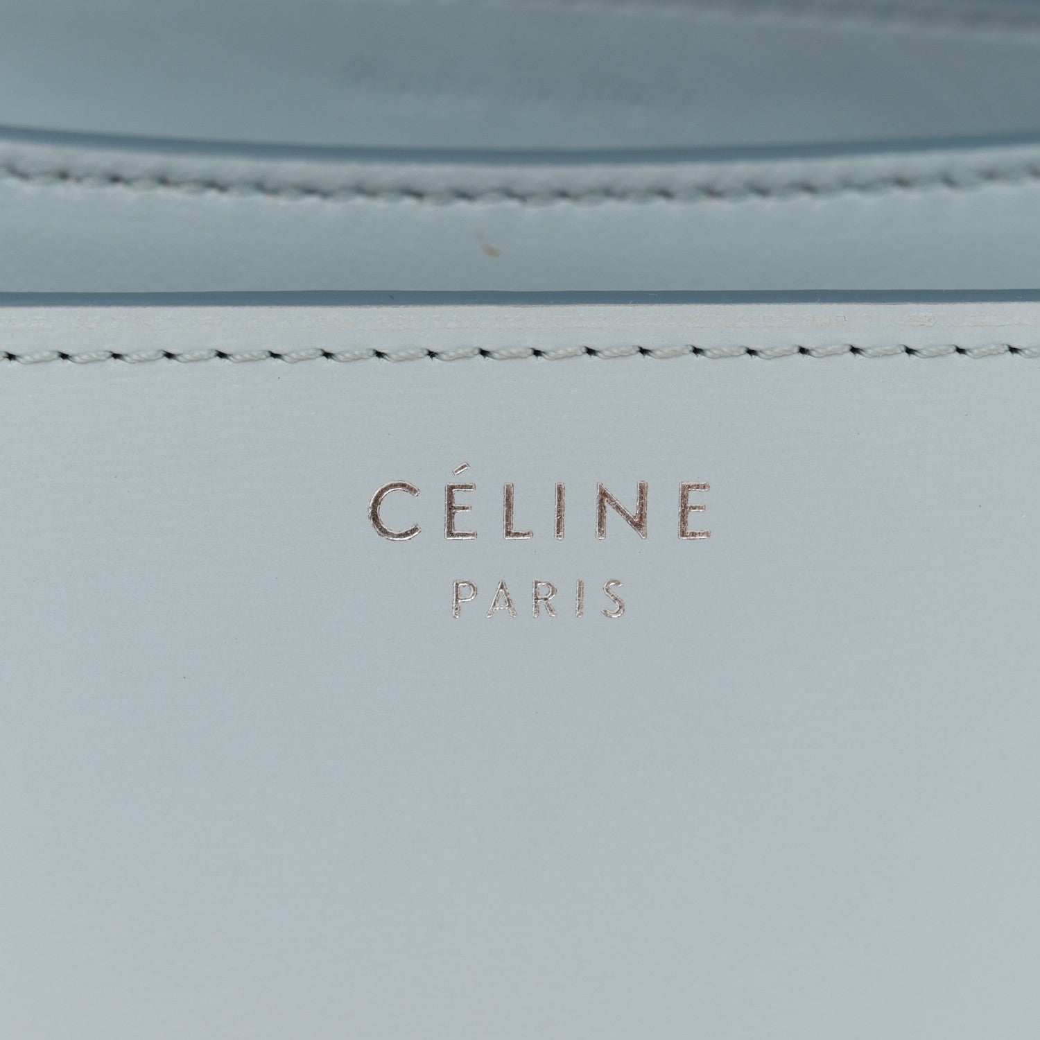 Celine Box Calfskin Medium Classic Box Flap Bag Pale Blue 6 of 11