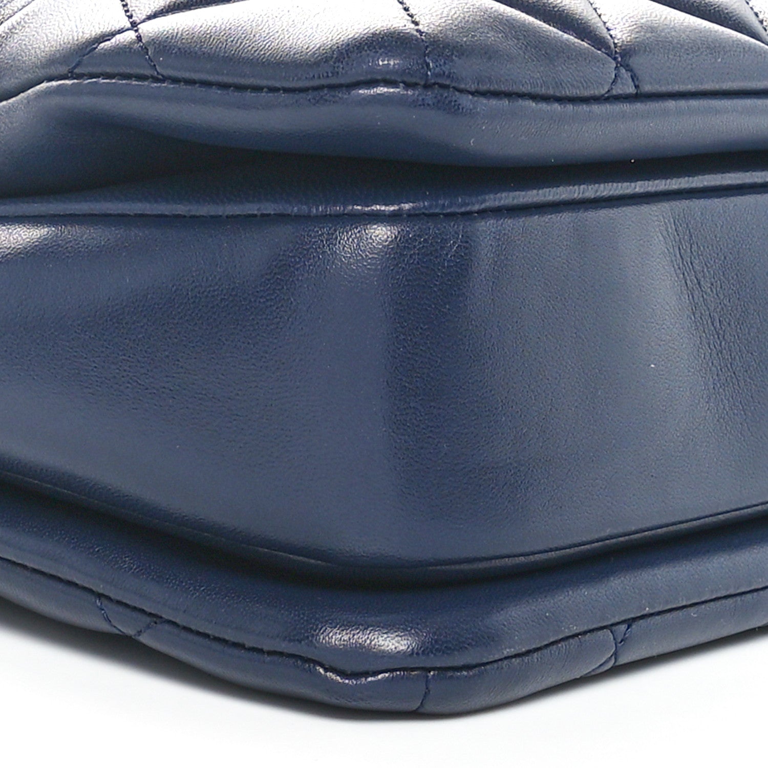 Chanel Lambskin Quilted Large Trendy CC Flap Dual Handle Bag Navy Blue 9 of 10