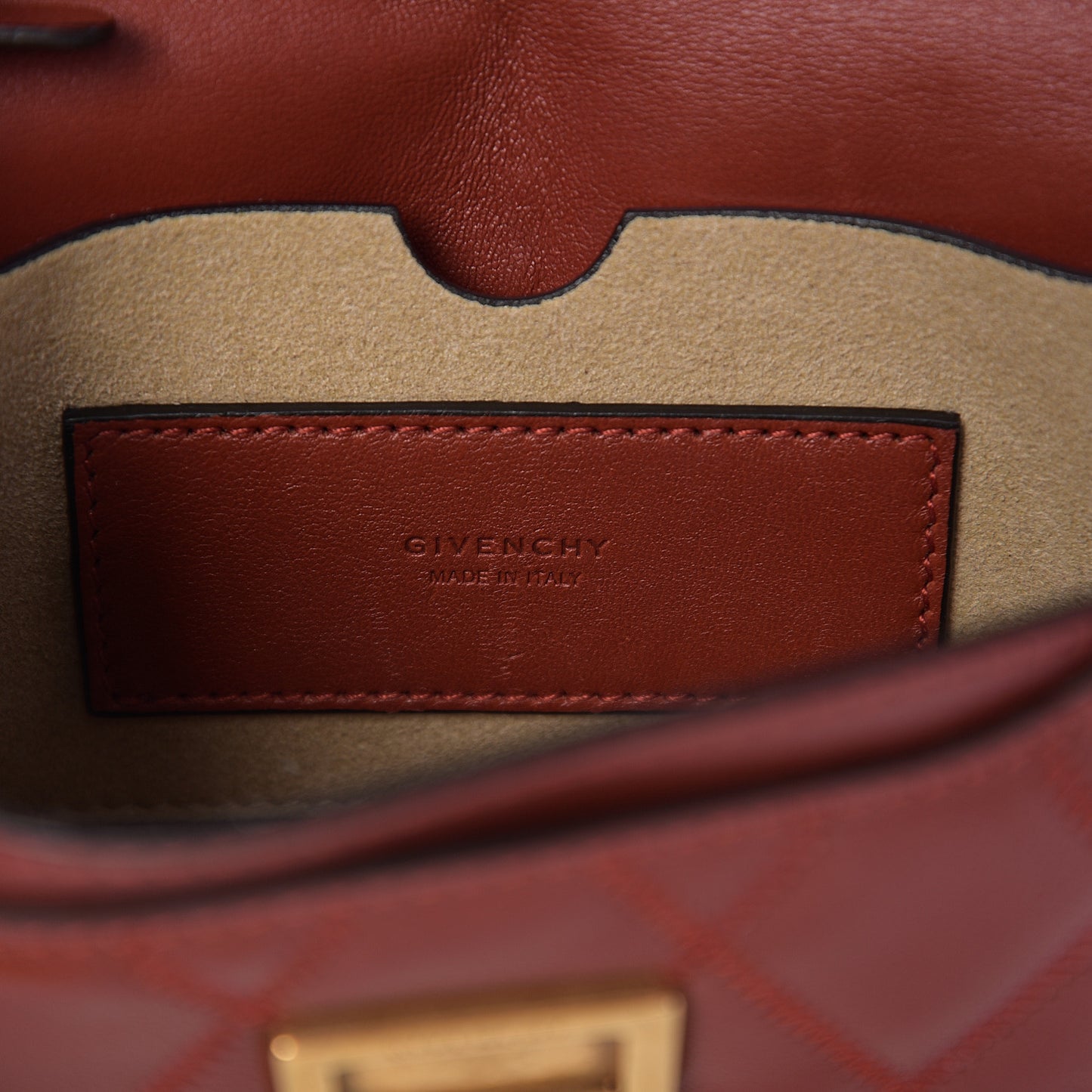 Goatskin Quilted GV3 Mini Pocket Convertible Bag Brown