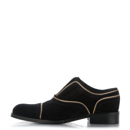 Louis Vuitton Suede Tomboy Richelieu Flats 41 Black 1 of 8