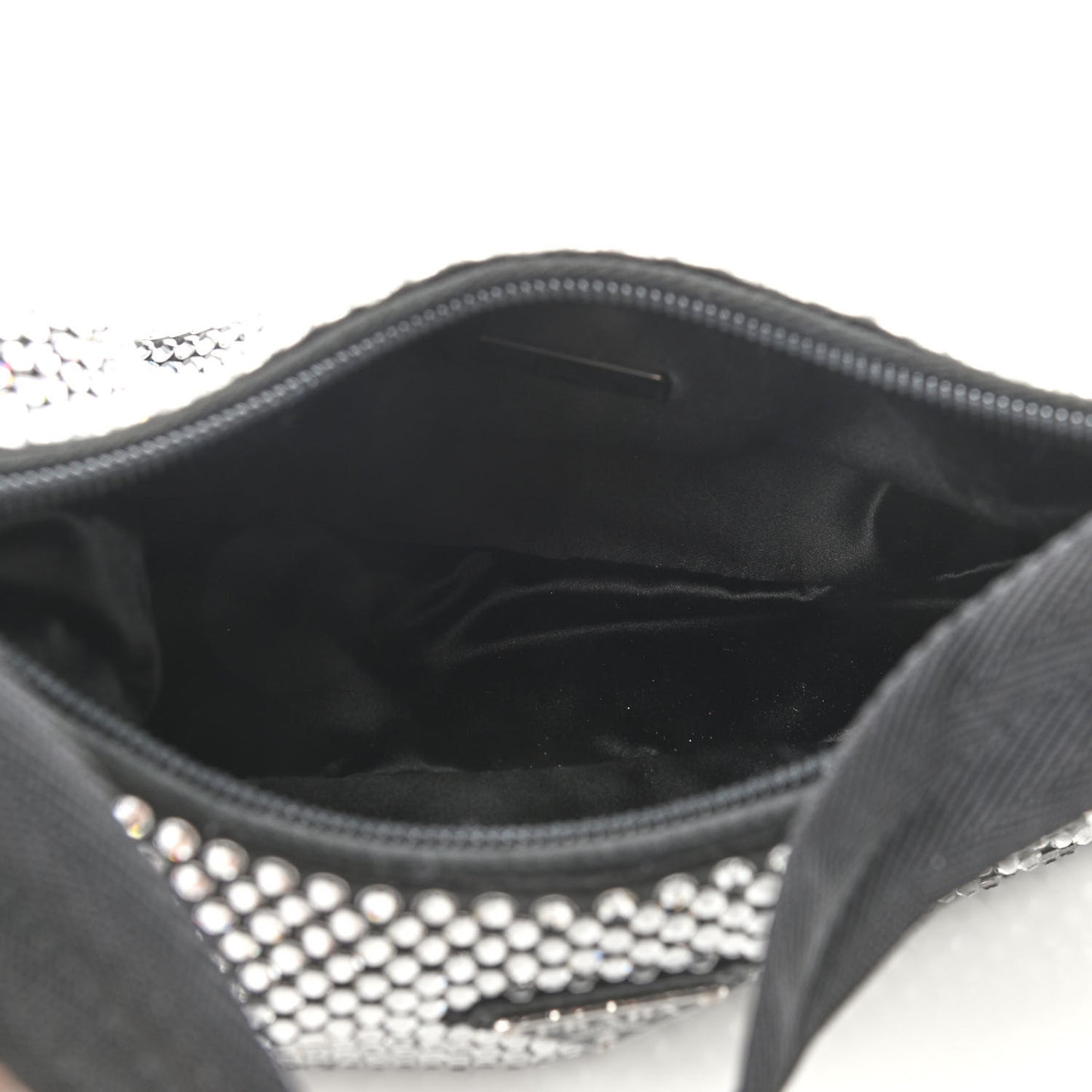 Satin Crystal Mini Re-Edition 2000 Bag Cristal