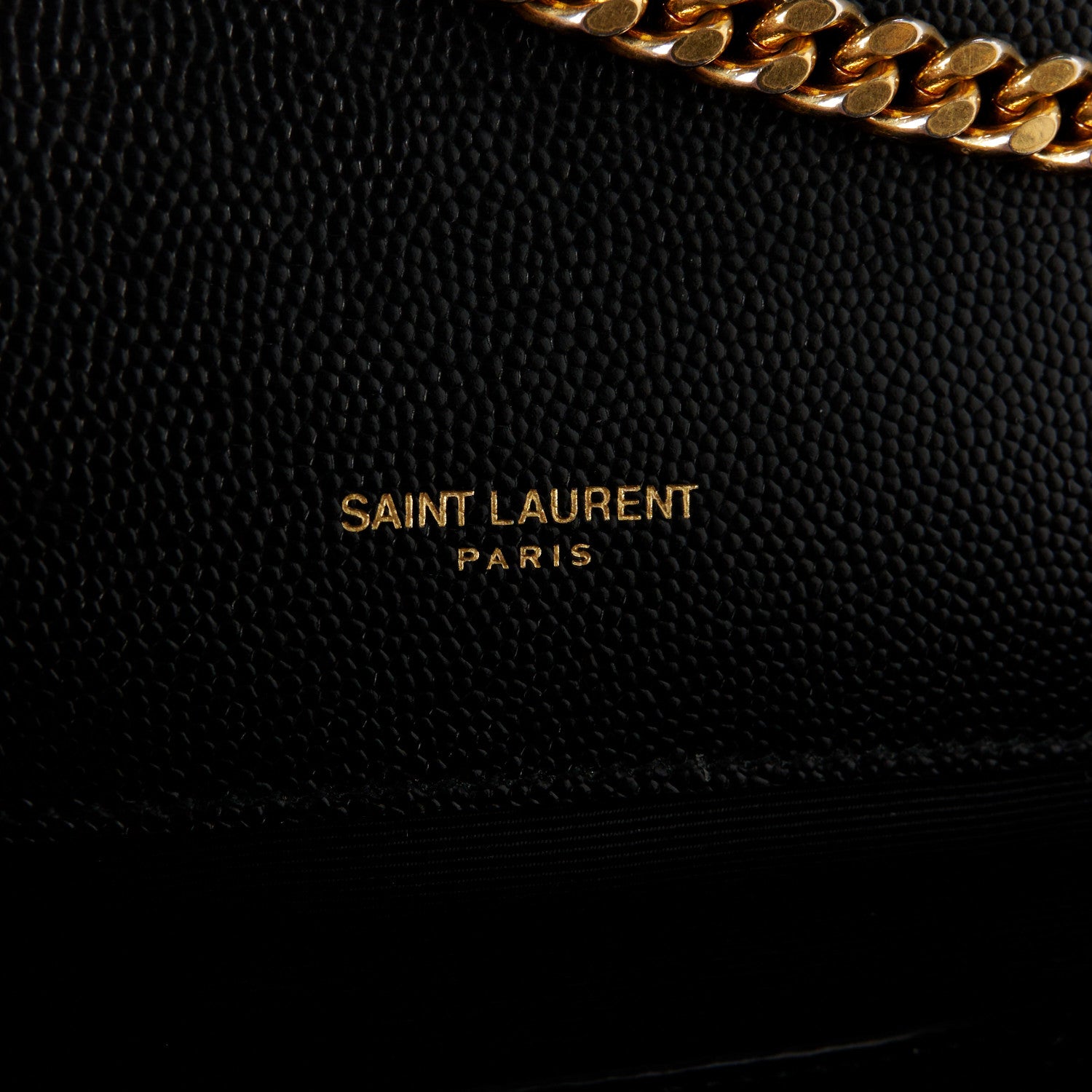 Saint Laurent Grain De Poudre Textured Mixed Matelasse Triquilt Small Monogram Satchel Black Blue 6 of 12