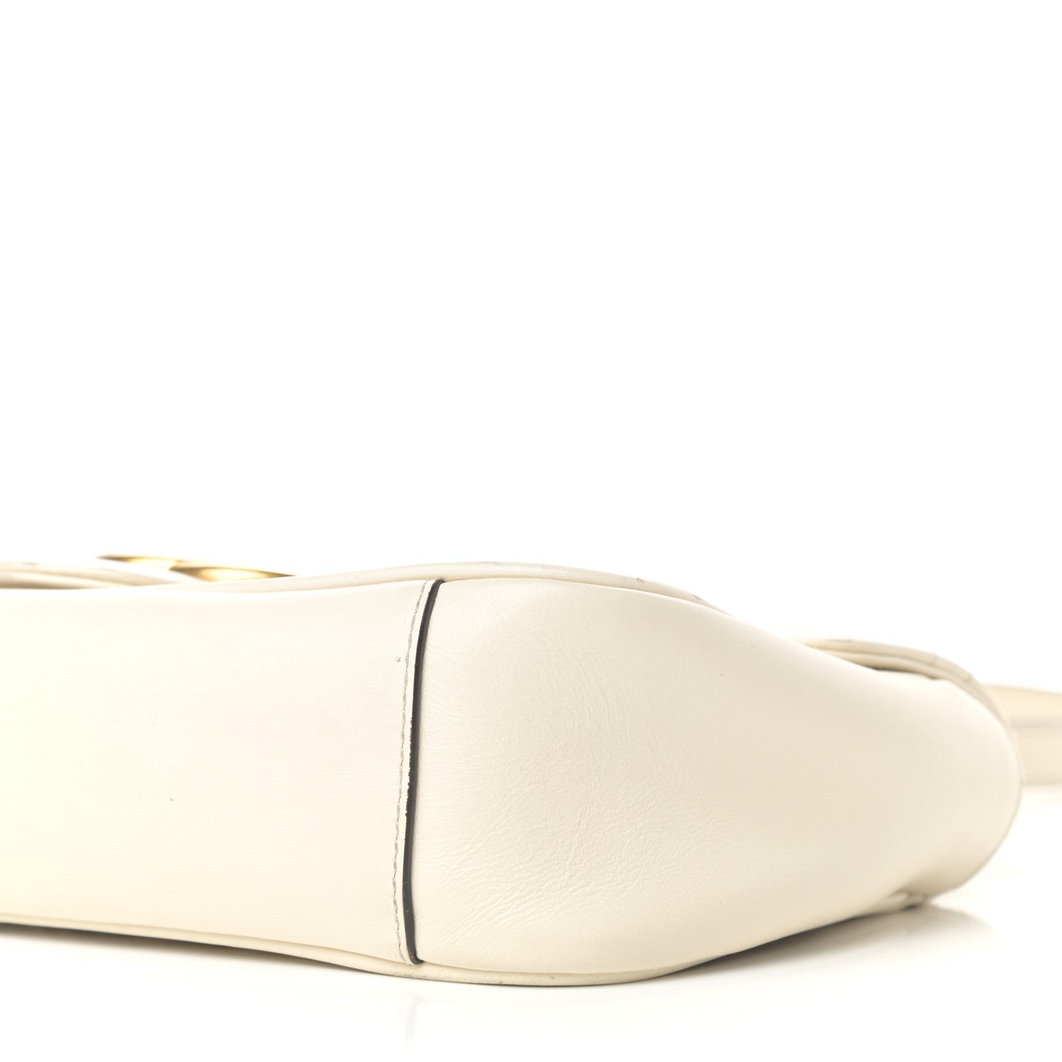 Gucci Calfskin Matelasse Small GG Marmont Shoulder Bag White 9 of 10