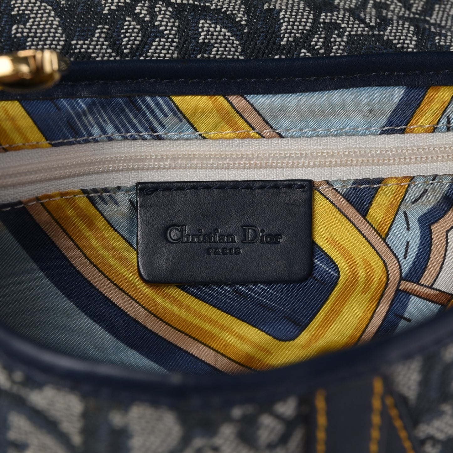 Monogram Saddle Bag Blue