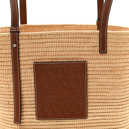 Loewe Raffia Small Square Basket Tote Bag Natural Tan 7 of 9
