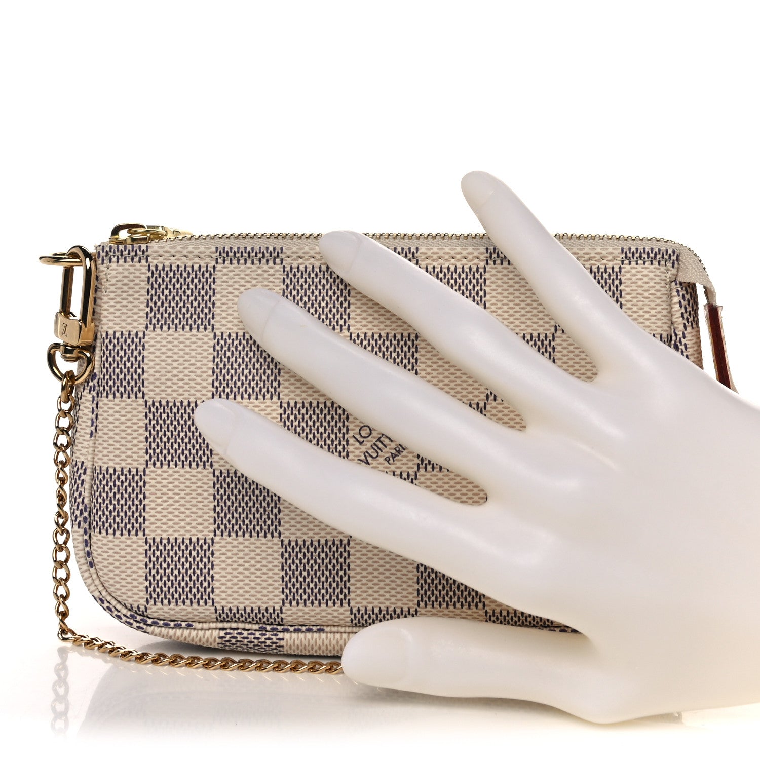 Louis Vuitton Damier Azur Mini Pochette Accessories 3 of 8