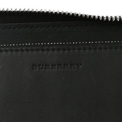 Burberry London Grainy Calfskin Renfrew Long Zip Around Wallet Black 6 of 11