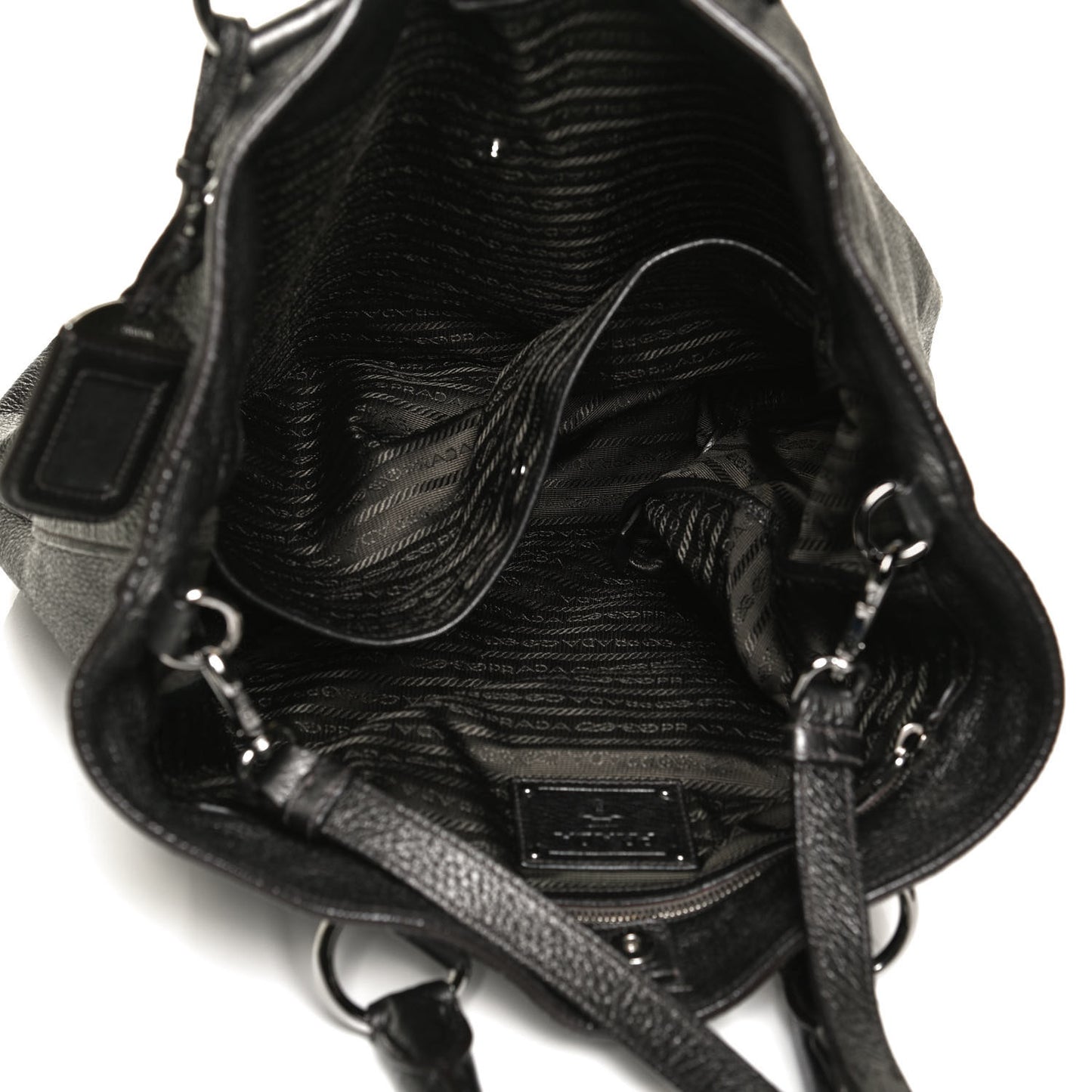 Vitello Daino Shopping Tote Piombo Mordore