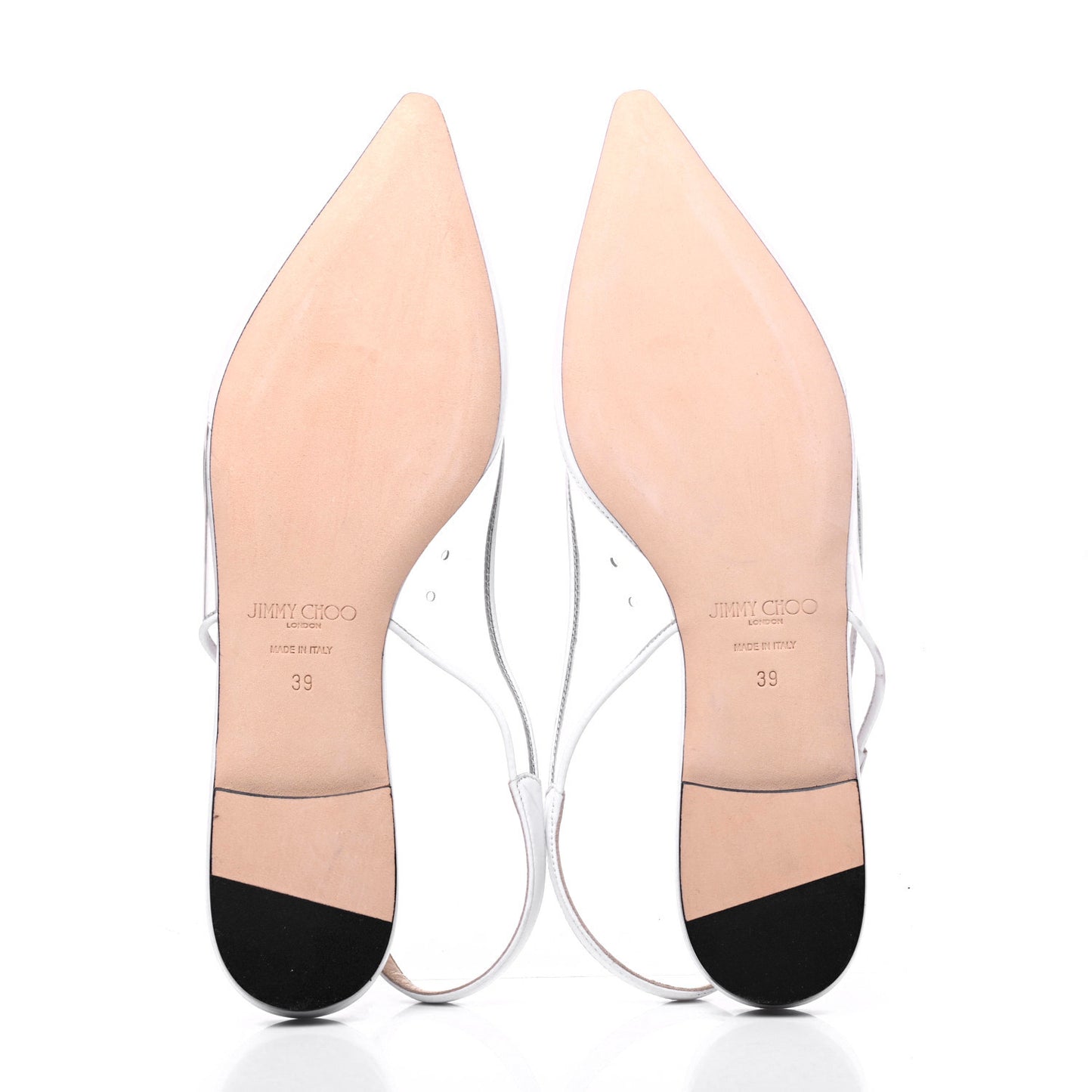 Kid PVC Erin Slingback Flats 39 White