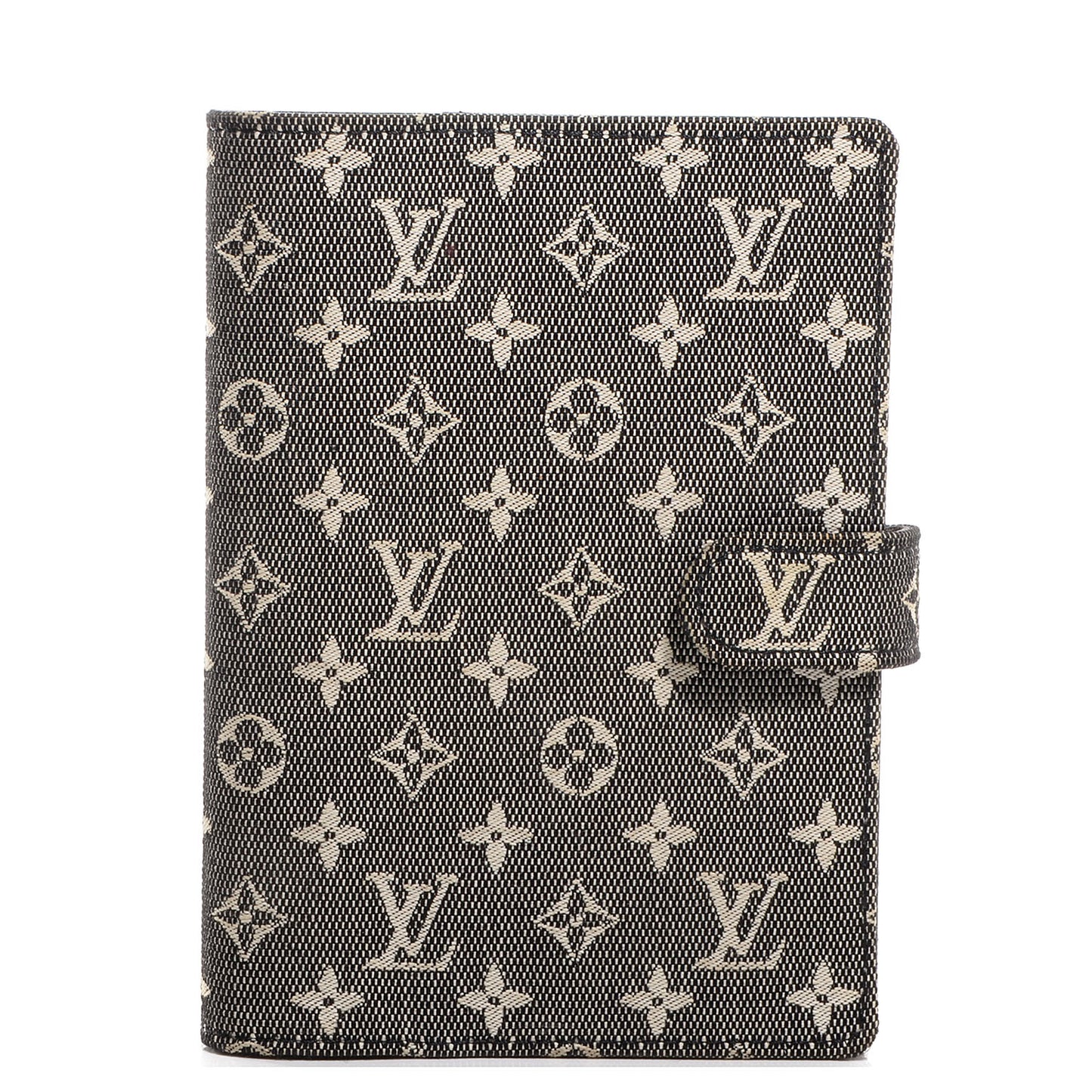 Mini Monogram Small Ring Agenda Cover Black
