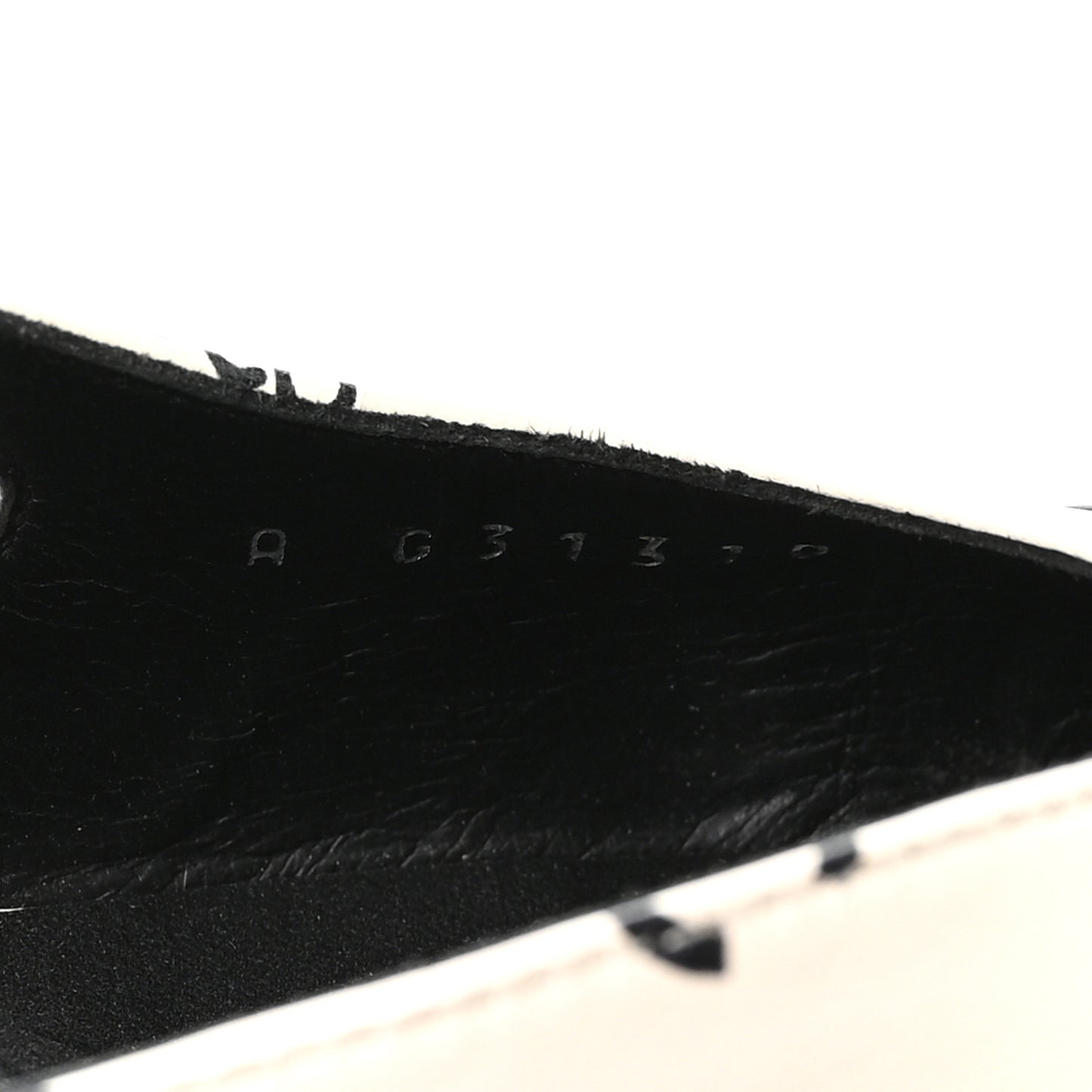 Printed Lambskin Cap Toe CC Slingback Pumps 37.5 Black White