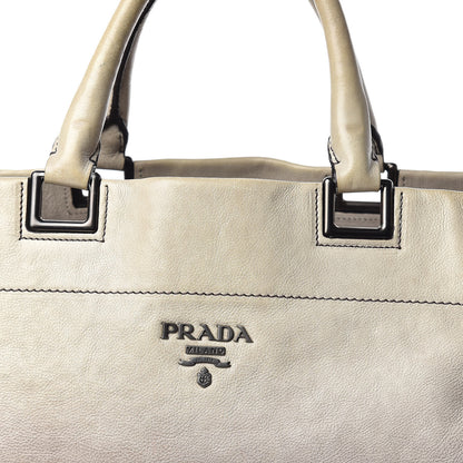 Prada Glace Calfskin Extra Wide Tote Ghiaccio Sfumato 9 of 15