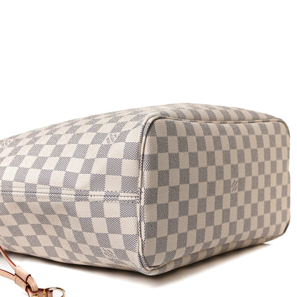 Louis Vuitton Damier Azur Neo Neverfull MM Rose Ballerine 11 of 12