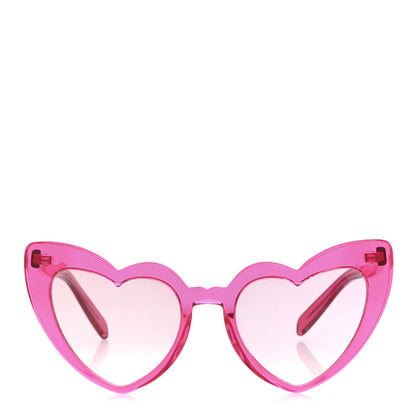 Saint Laurent Acetate Heart Frame Loulou SL181 Sunglasses Pink 2 of 8