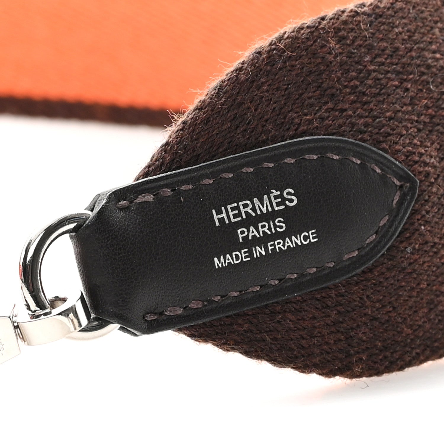 Hermes Toile Swift Sangle Wooly 50mm Shoulder Strap Orange Ebene 3 of 3