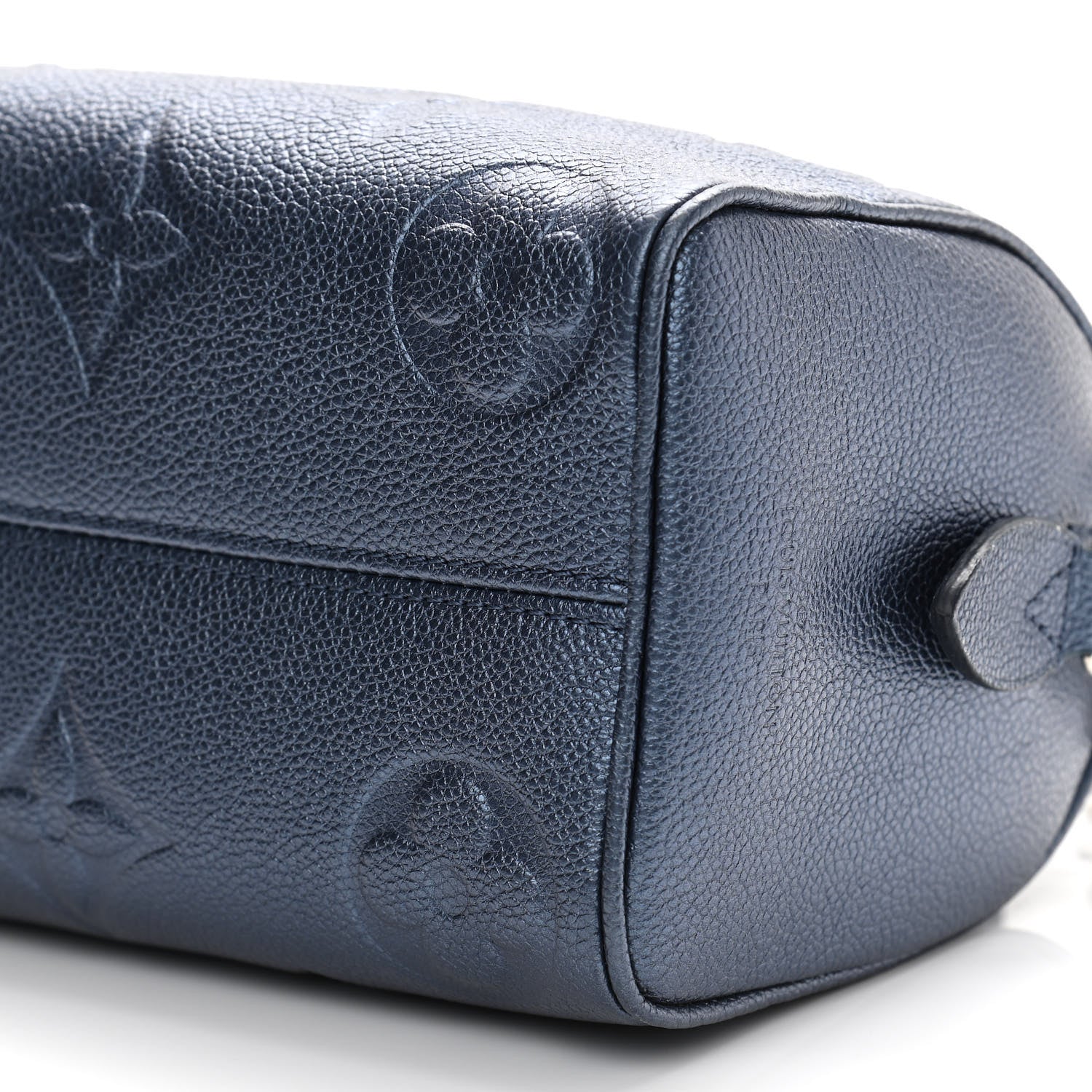 Louis Vuitton Metallic Empreinte Monogram Giant Speedy Bandouliere 20 Navy Nacre 9 of 10
