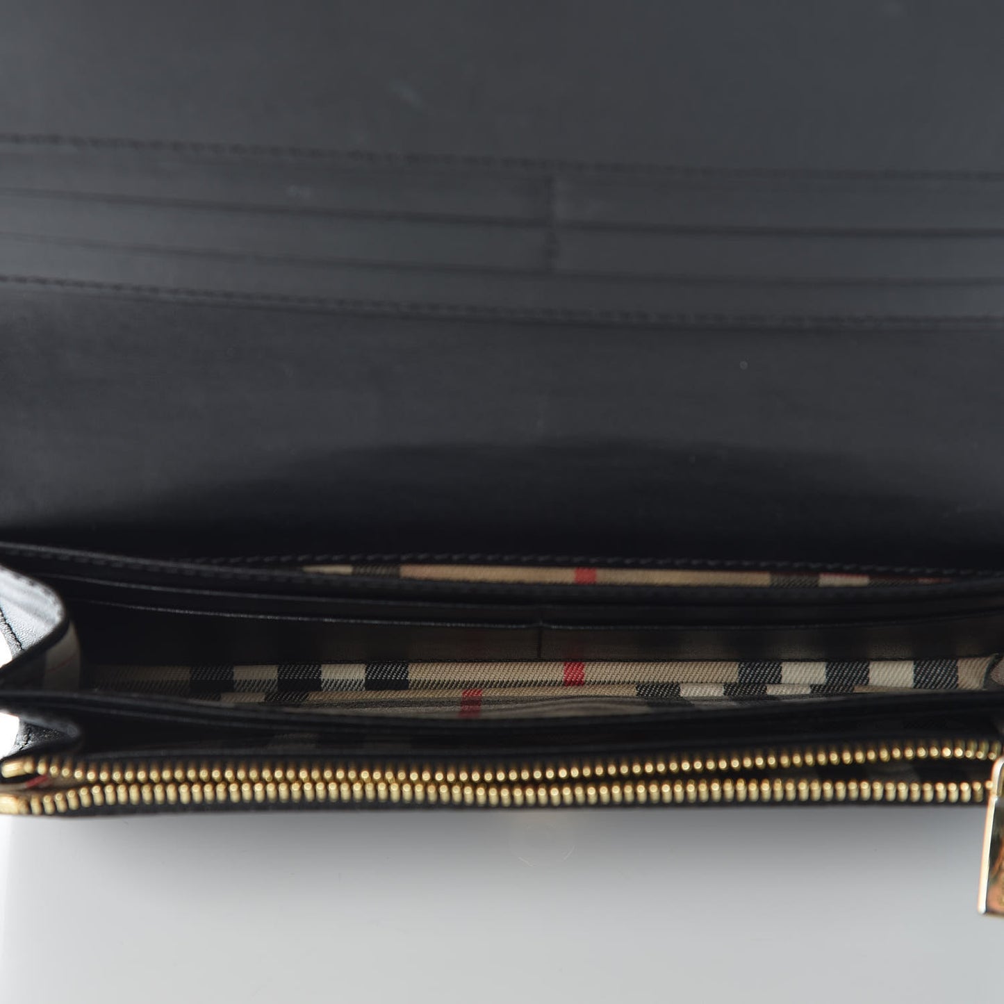 Grain Calfskin Continental Wallet Black