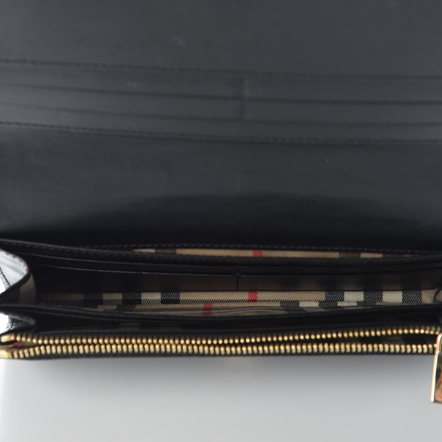 Burberry Grain Calfskin Continental Wallet Black 5 of 14