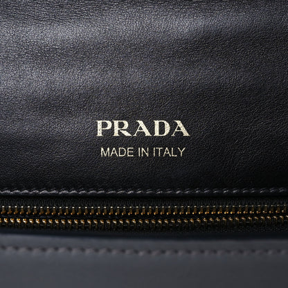 Prada City Calf Ribbon Bag Black Marmo Bianco 6 of 10