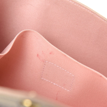 Louis Vuitton Damier Azur Pochette Felicie Chain Wallet Rose Ballerine 11 of 16