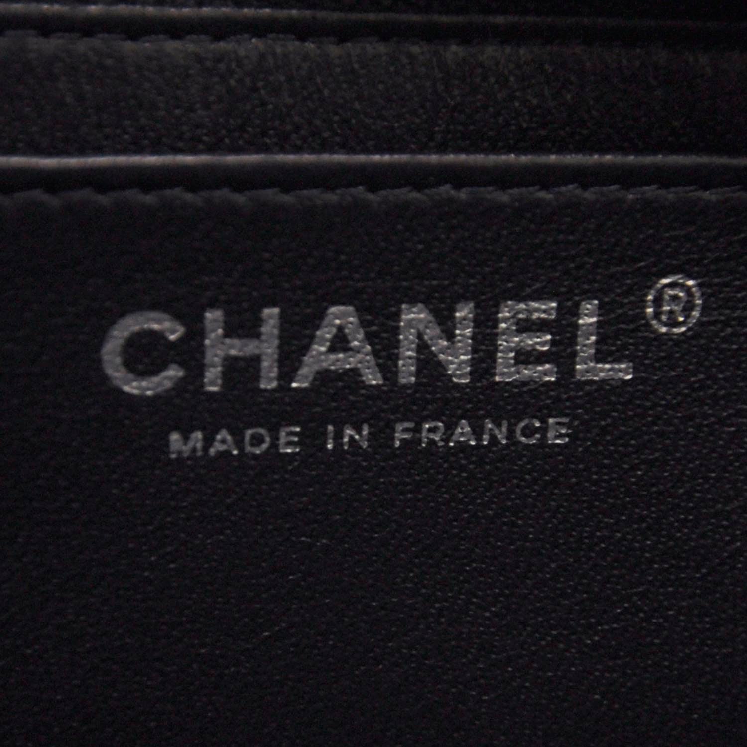 Chanel Crackled Patent Jumbo Flap Navy Blue 10 of 11