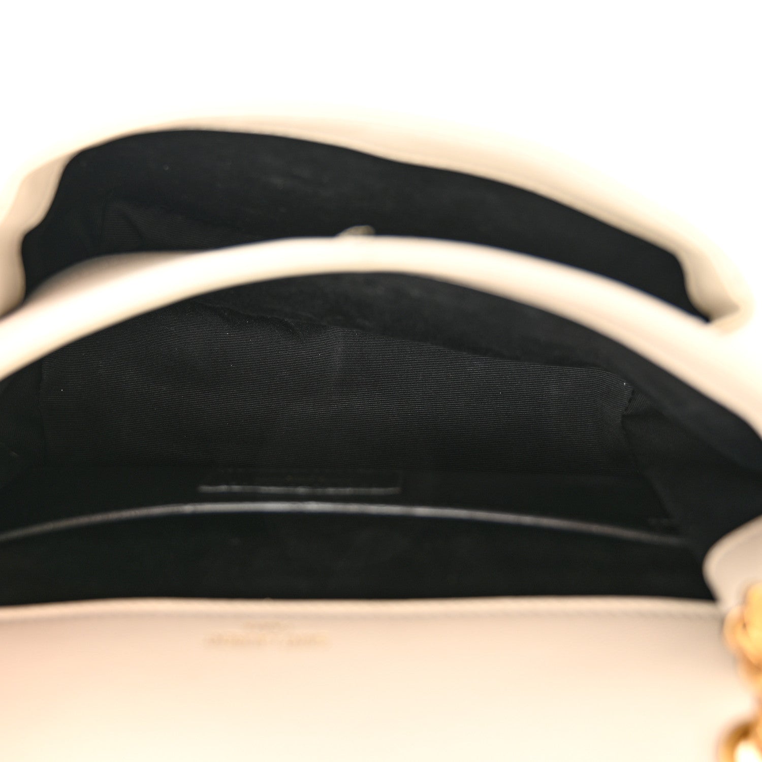 Saint Laurent Lambskin Matelasse Monogram Baby Niki Chain Satchel Ivory 5 of 12