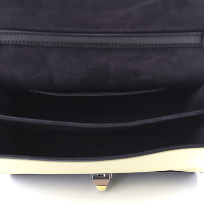 Fendi Vitello Liberty Lucido Pequin Inlay Studded Kan I Shoulder Bag Black Multicolor 5 of 10