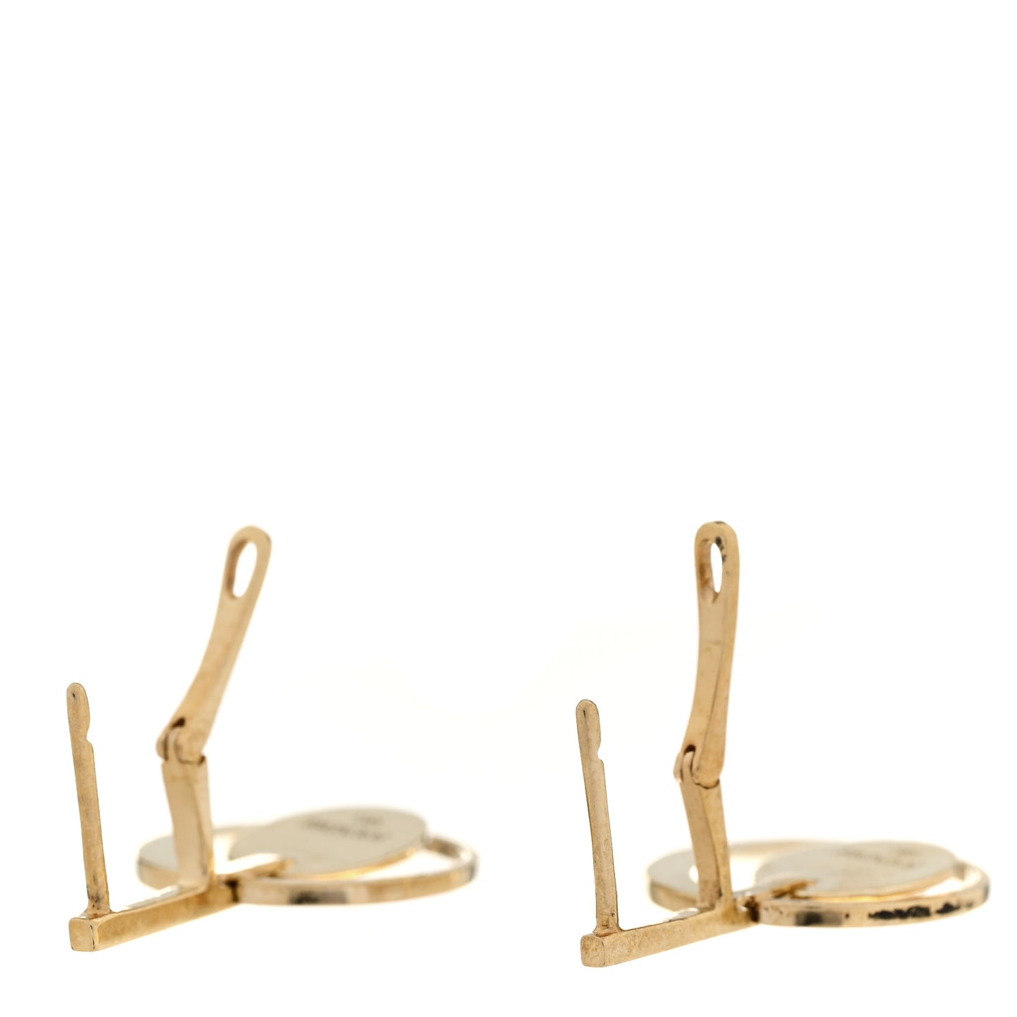18K Yellow Gold Karma Medallion Earrings