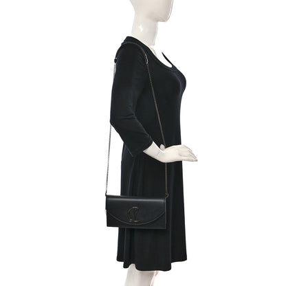 Christian Louboutin Calfskin Loubi54 Crossbody Clutch Black 2 of 9