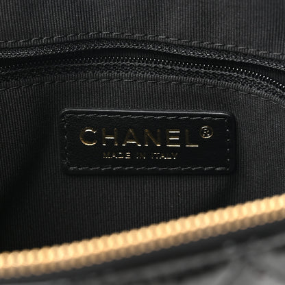 Chanel Patent Quilted Shiny Coco Small Shopping Bag Black 6 of 11
