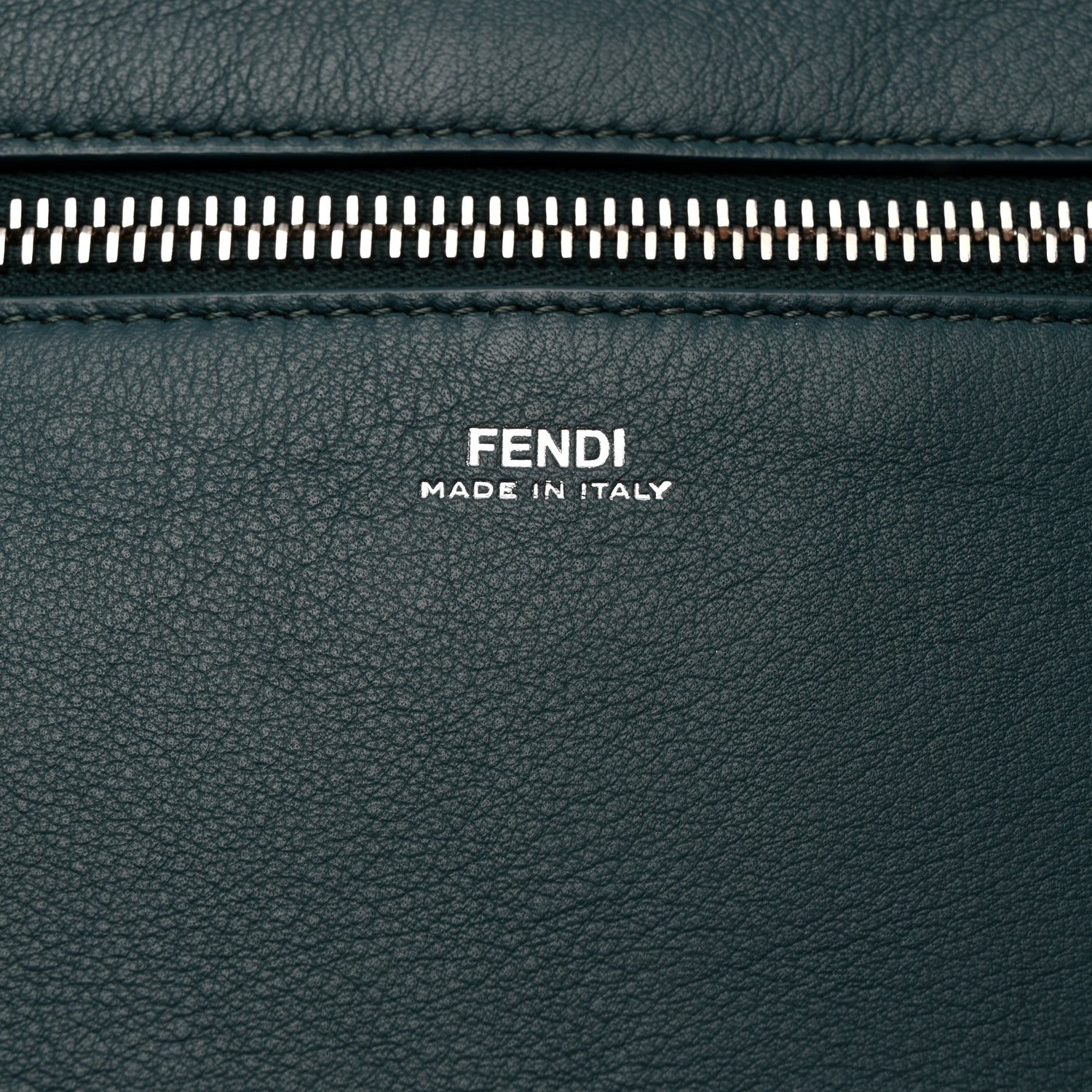 Fendi Vitello Baltico Shiny Nappa DotCom Pouch Pound 6 of 6