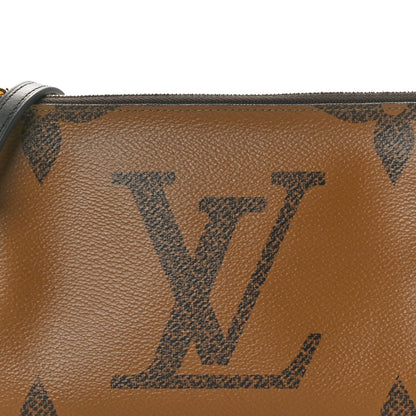 Louis Vuitton Reverse Monogram Giant Double Zip Pochette 7 of 10