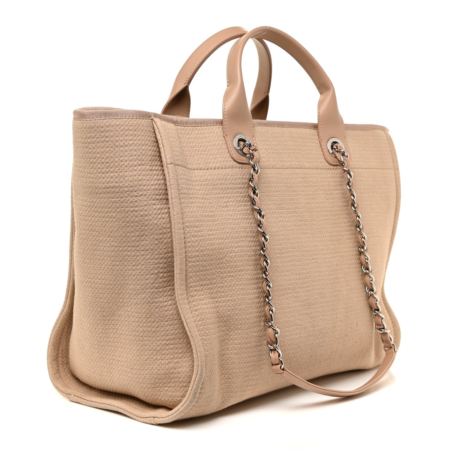 Chanel Mixed Fibers Medium Deauville Tote Beige 3 of 20