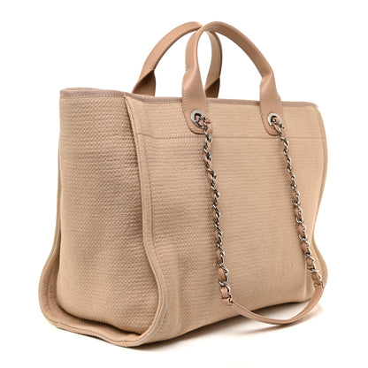Chanel Mixed Fibers Medium Deauville Tote Beige 3 of 20