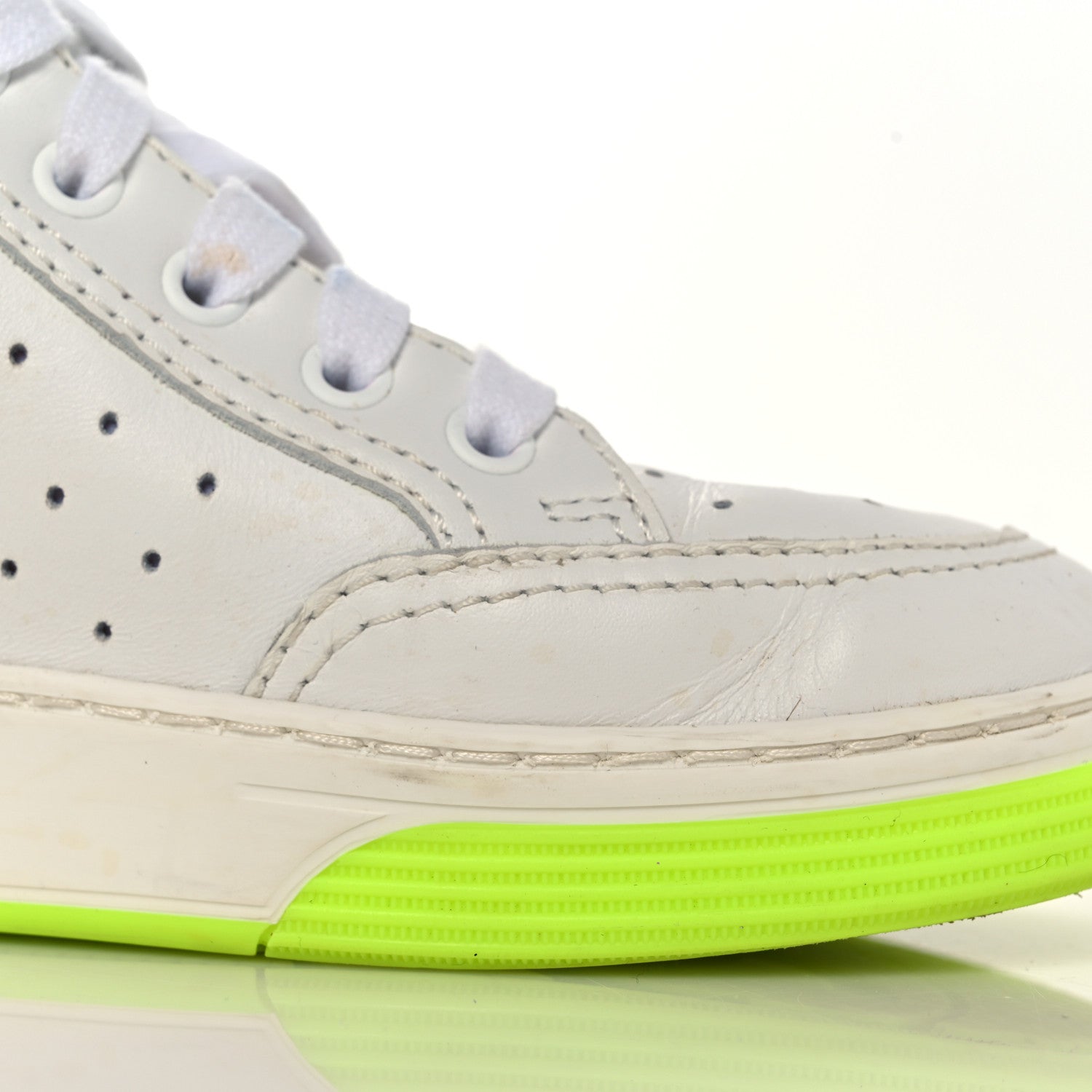 Chanel Calfskin Womens Logo High Top Sneakers 36.5 White Multicolor 11 of 18