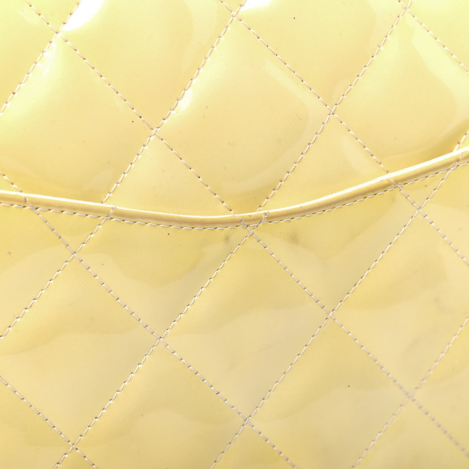 Chanel Patent Quilted Medium Single Flap Yellow 22 of 28