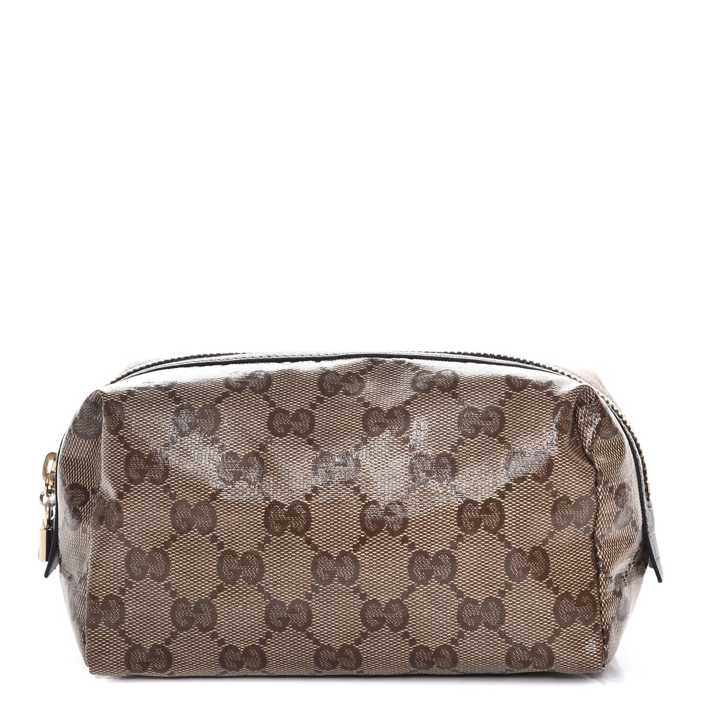 Crystal Monogram Duchessa Cosmetic Case Dark Brown