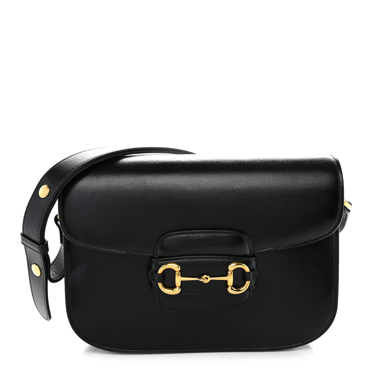 Azalea Calfskin Horsebit 1955 Shoulder Bag Black