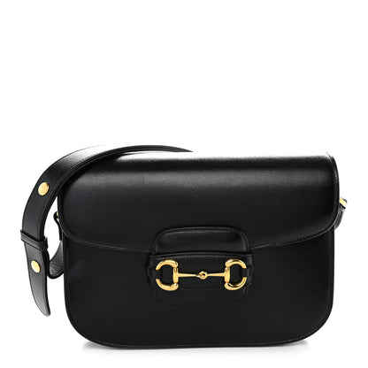 Gucci Azalea Calfskin Horsebit 1955 Shoulder Bag Black 1 of 12
