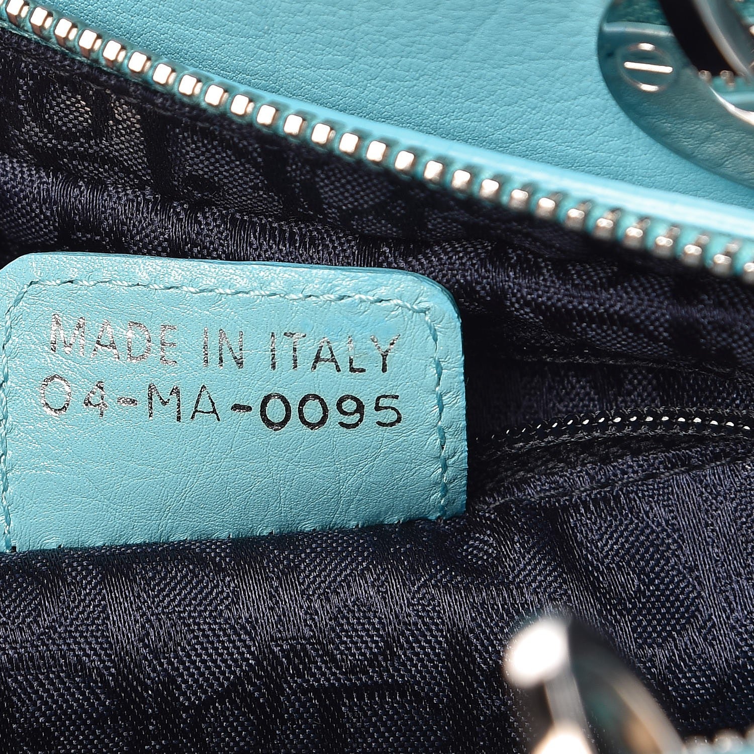 Christian Dior Calfskin Cannage Stitched Small East West Lady Dior Light Blue 7 of 10