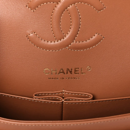 Chanel Lambskin Quilted Small Double Flap Brown 6 of 11