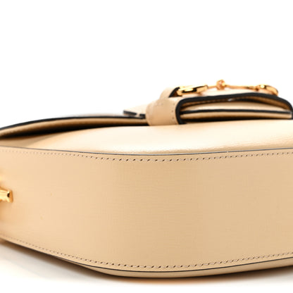 Gucci Azalea Calfskin Web Mini Horsebit 1955 Shoulder Bag Bubble Tea 9 of 10