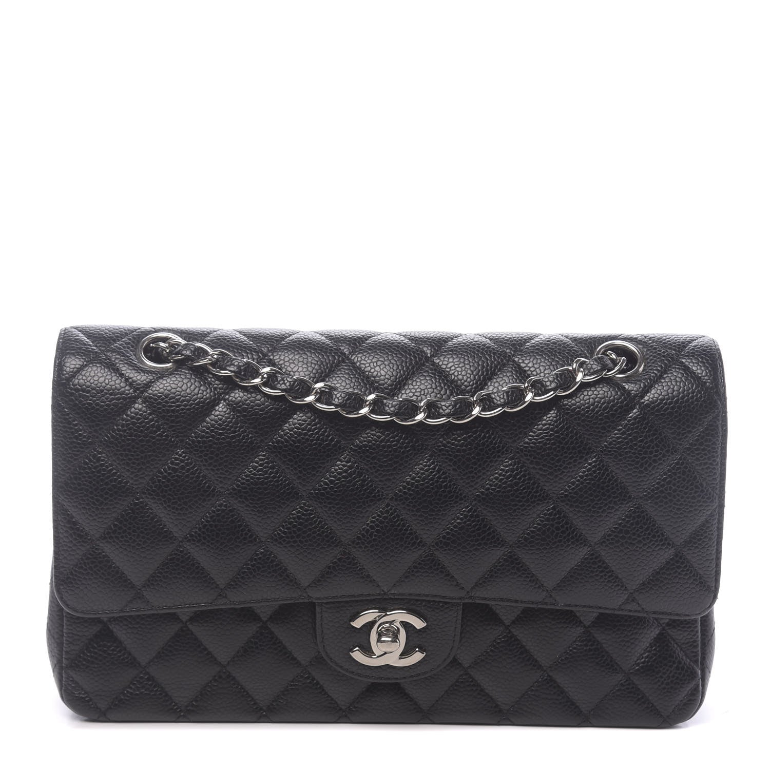 Chanel Caviar Quilted Medium Double Flap Black 1 of 12