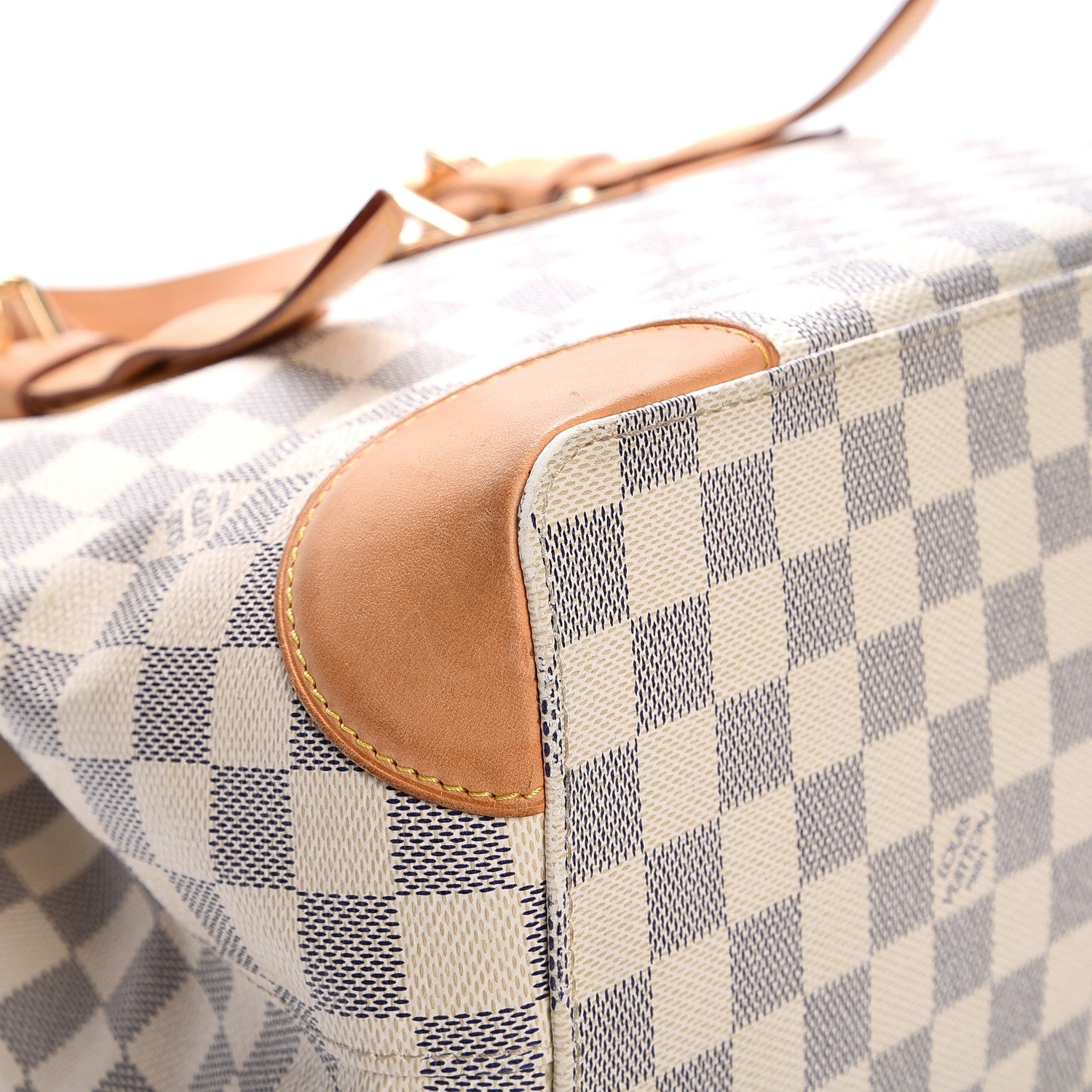 Louis Vuitton Damier Azur Hampstead MM 4 of 29