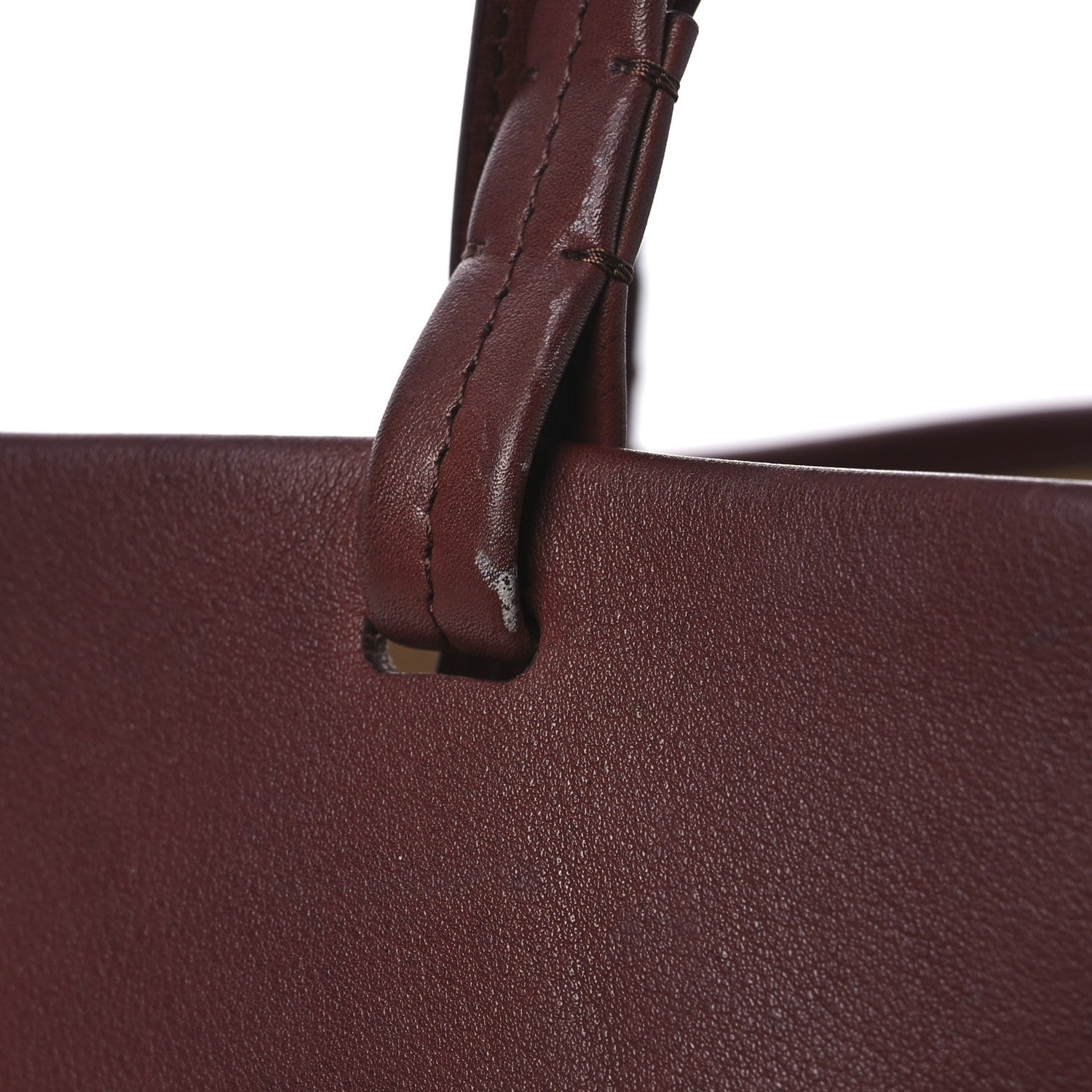 The Row Polished Saddle Calfskin Park Tote Three Cognac 19 of 19