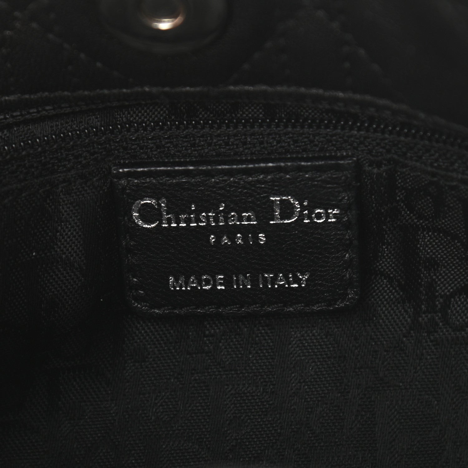 Christian Dior Lambskin Cannage Soft East West Tote Black 6 of 10