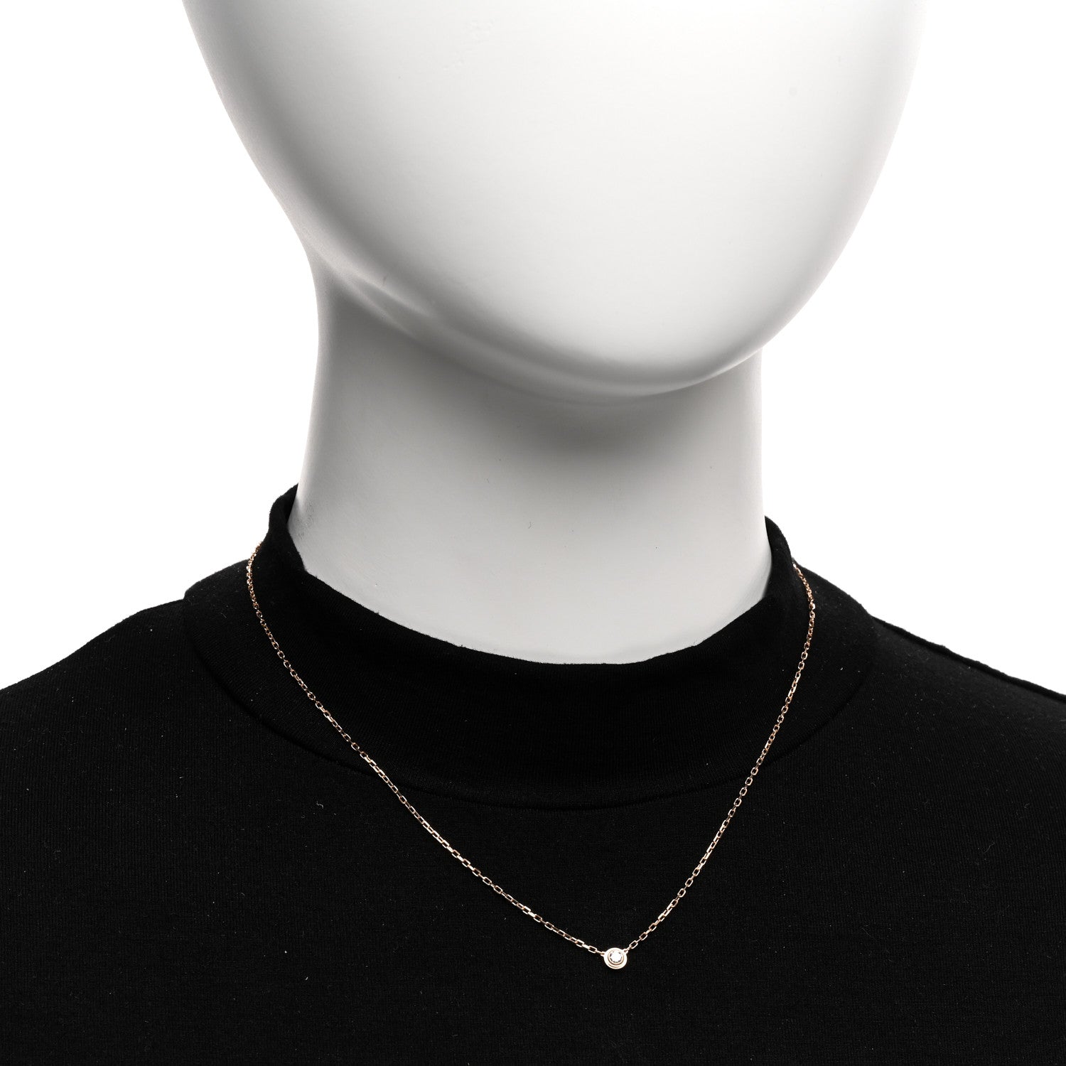 Cartier 18K Pink Gold Diamond SM D'Amour Pendant Necklace 2 of 5