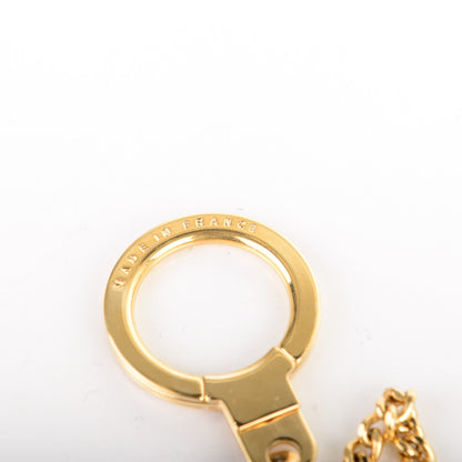 Louis Vuitton Metal Pochette Extender Key Ring Chain Gold 4 of 4