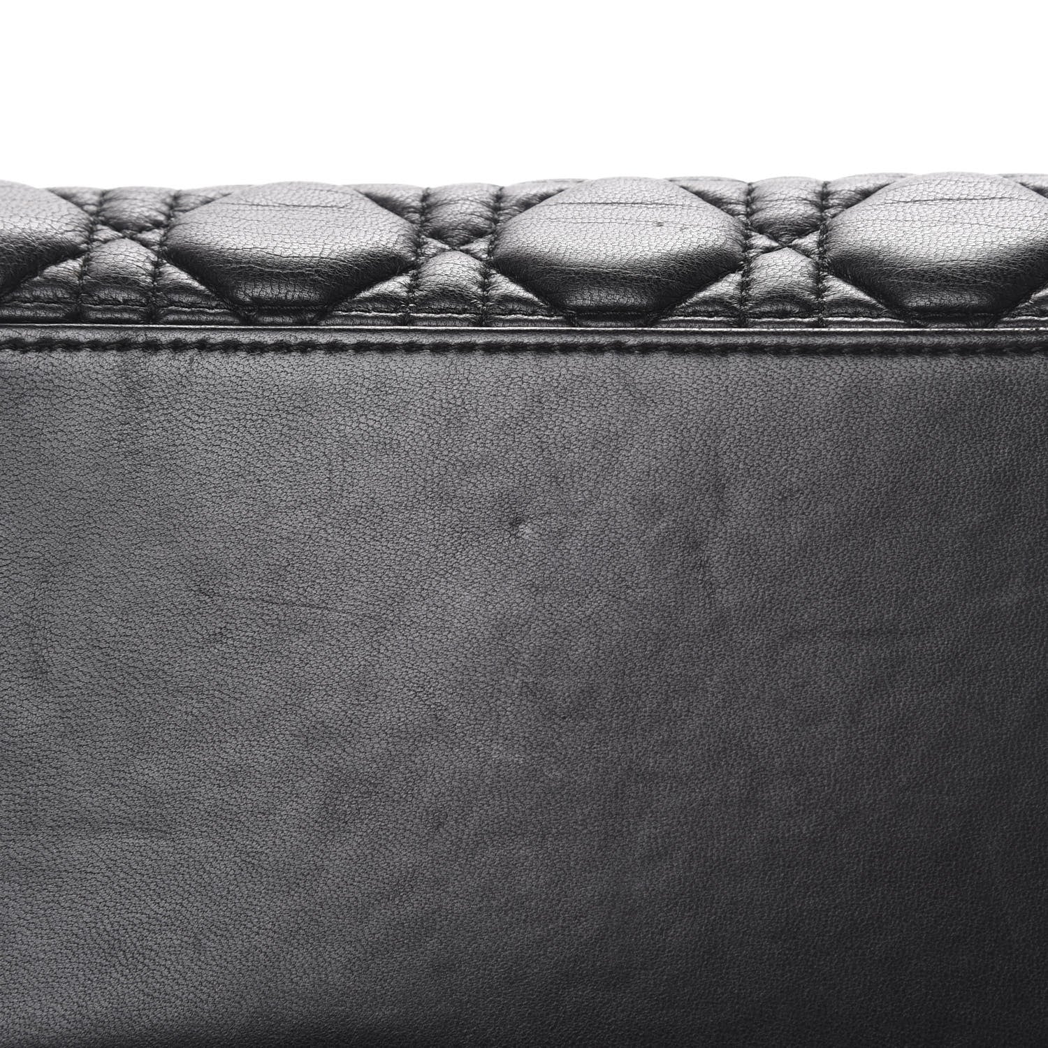 Christian Dior Lambskin Cannage Medium Lady Dior Black 10 of 13
